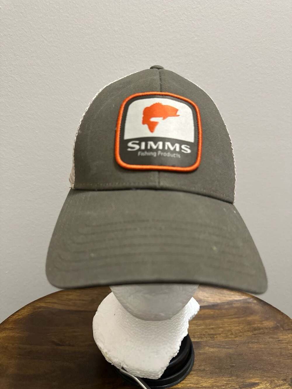 Simms Trout Icon Trucker Hat, Smokey Olive, OSFM B10